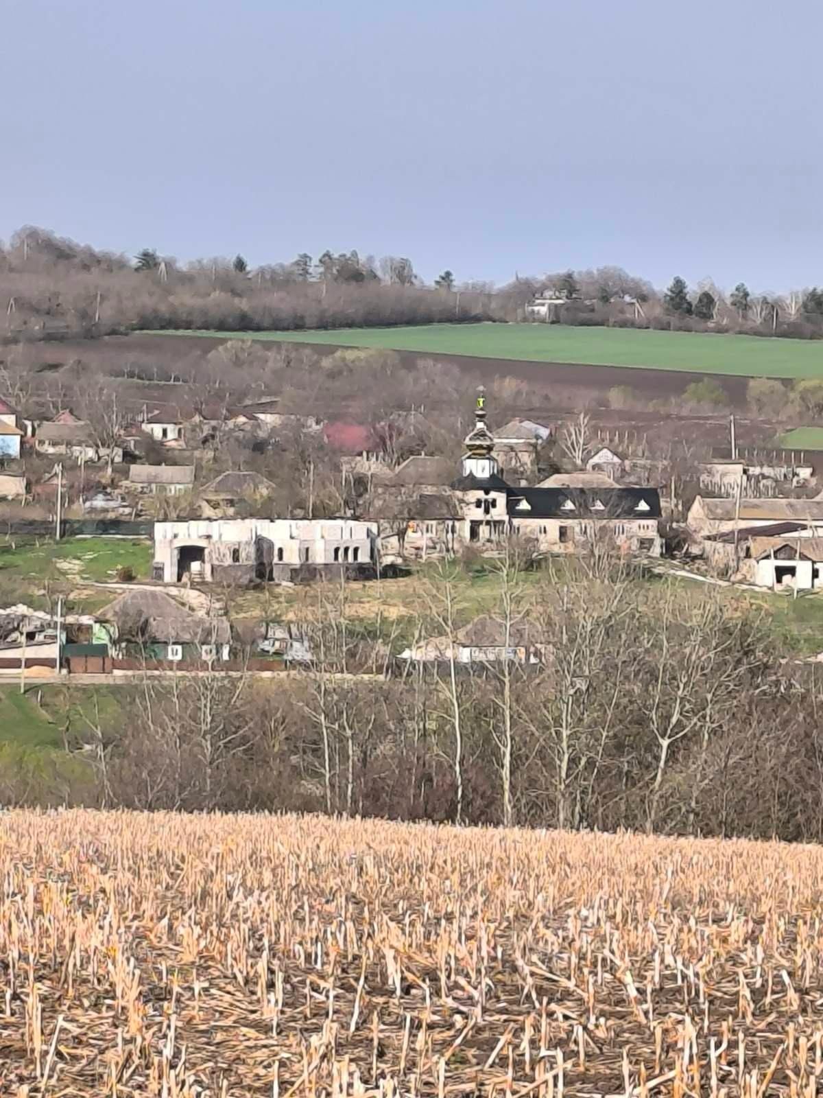 Panoramă — Stoicani, Soroca — locul unde se va ridica mănăstirea